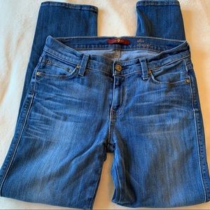 7 for all mankind slim straight jeans size 28